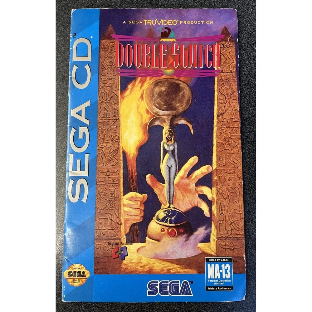 Double Switch Instruction Booklet Manual Only Sega CD 1993